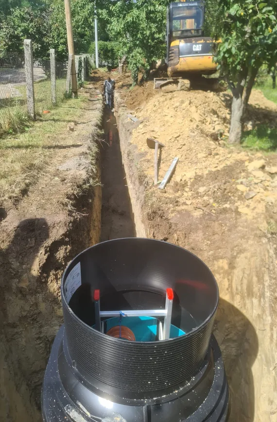 Priprema, kopanje i polaganje kanalizacije