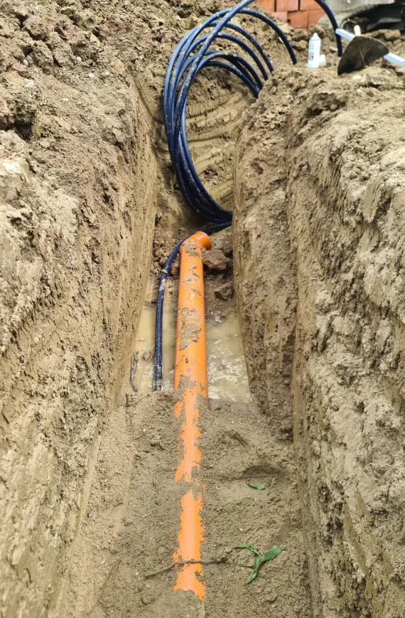 Postavljanje cijevi za kanalizaciju