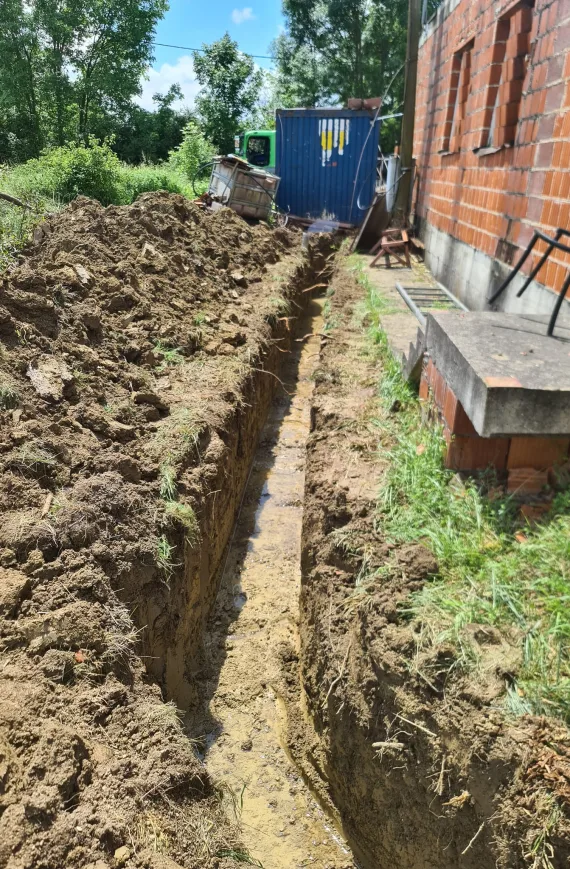 Iskopavanje u svrhe postavljanja kanalizacije