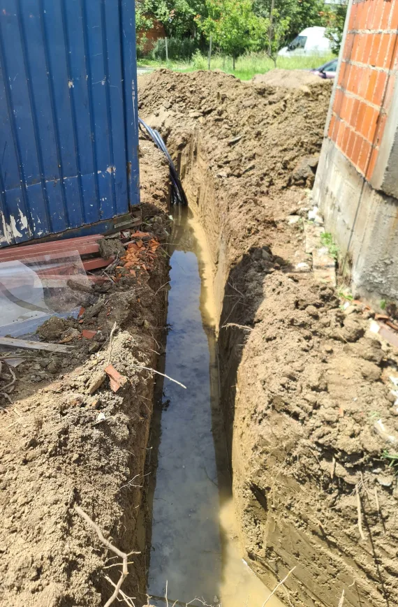 Iskop u svrhe postavljanja kanalizacije